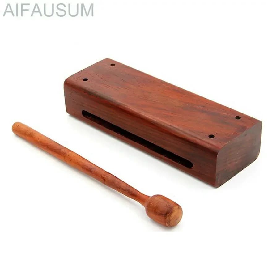 Clapper a blocchi di legno contralto ritmico con bastone da bussare Nacchere a percussione tradizionali cinesi, tamburo a fessura bangzi