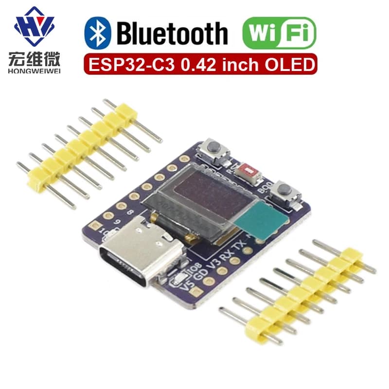 Scheda di sviluppo OLED ESP32-C3 con antenna ceramica modulo OLED da 0,42 pollici Scheda di sviluppo supermini ESP32 wifi Bluetooth