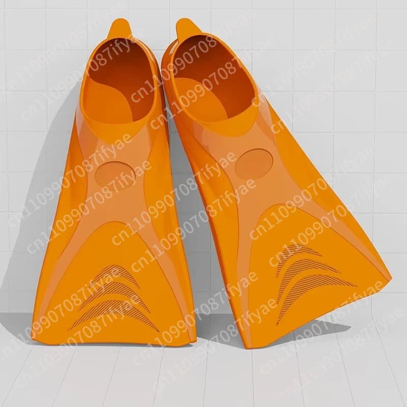 Pinne da snorkeling per adulti e bambini, design antiscivolo a copertura totale del piede, pinne corte in silicone con lacci per il nuoto.