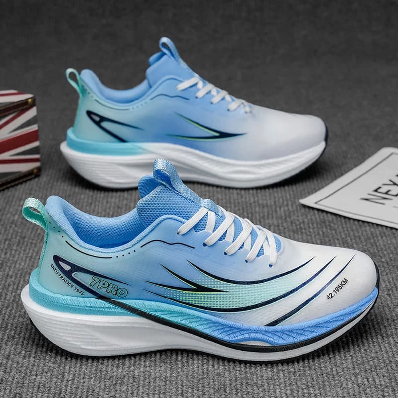 Scarpe da Corsa Ultra-Leggere con Suola Morbida per Uomo, Sneakers Sportive Traspiranti in Mesh, Calzature Maschili per Primavera, Estate e Autunno