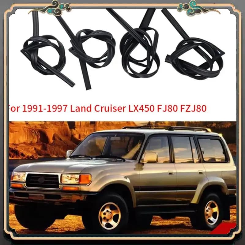 Striscia di tenuta per vetro porta per Toyota Land Cruiser LX450 Guarnizione 68141-60010 68151-60010 68142-60011 68152-60011