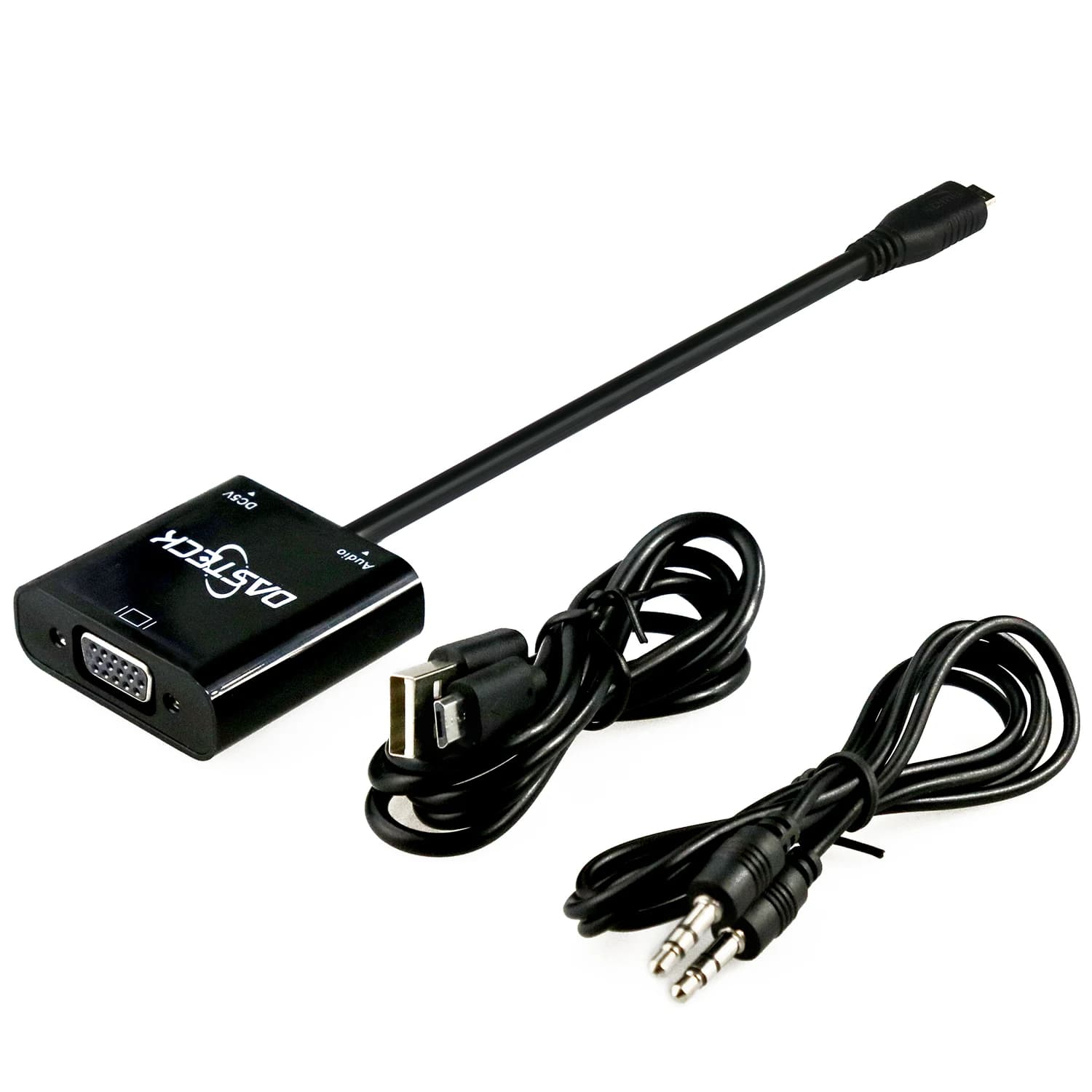 1080P Micro HDMI-compatible to VGA Audio Converter Adapter Cable Male to Female For HD HDTV PC Laptop XBOX PS3 PS4 Camera Tablet