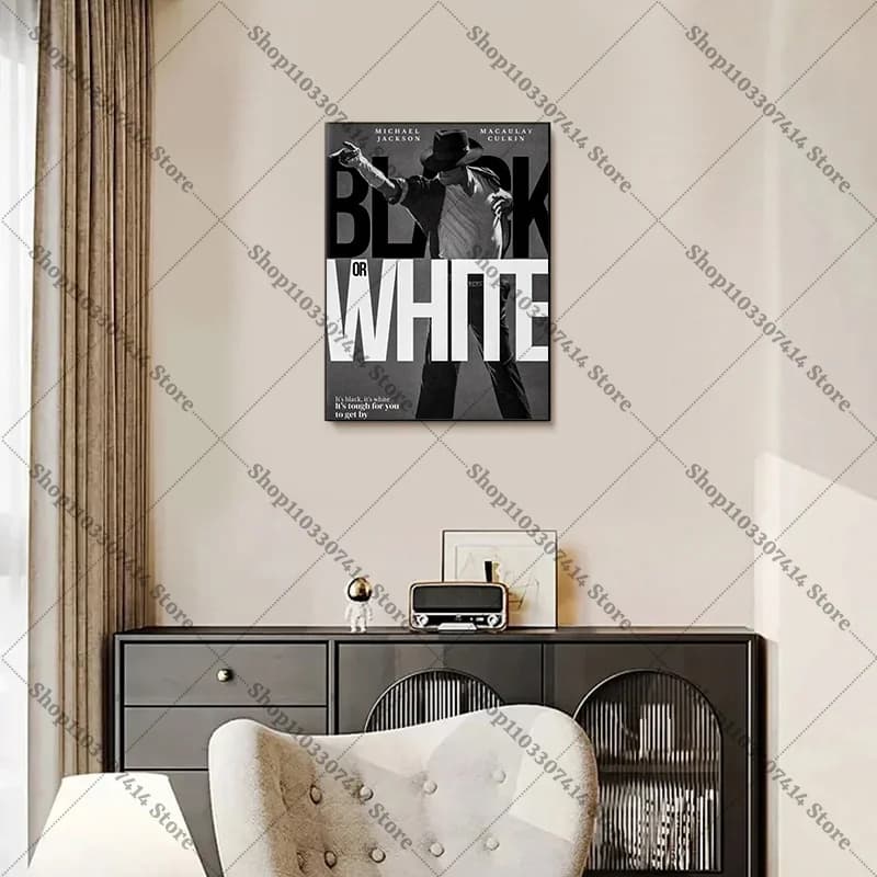 Fashion Creative Poster 20x30cm King of Pop MJ Canvas Without Frame Michael Jackson Picture Art Ornament Home Decor Fan Gifts