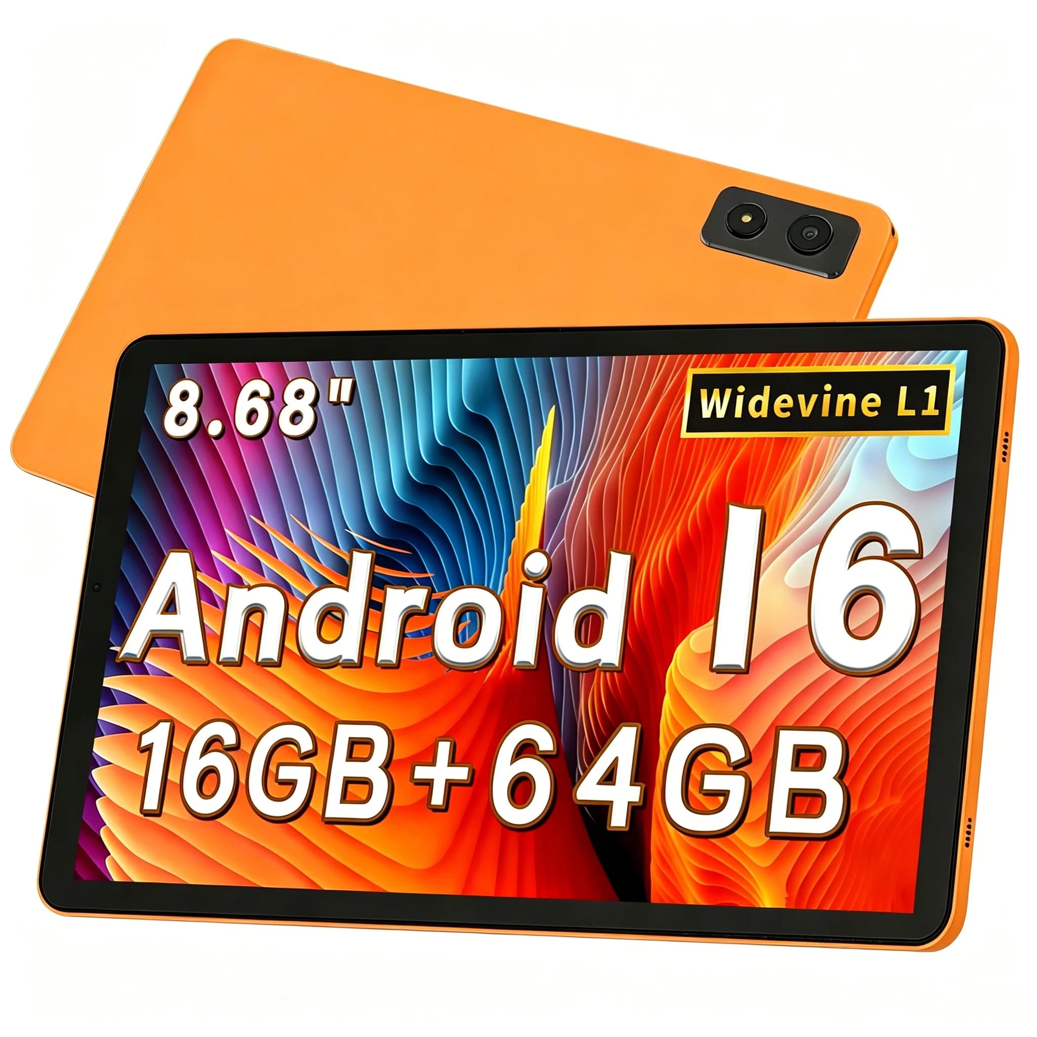 Paitanry Y86 Tablet Android 16 4G LTE da 8,68 Pollici 1340*800 HD Octa Core 8GB RAM 64GB ROM 5000mAh Wi-Fi 6 Doppia Fotocamera Nuovo Tablet 2026