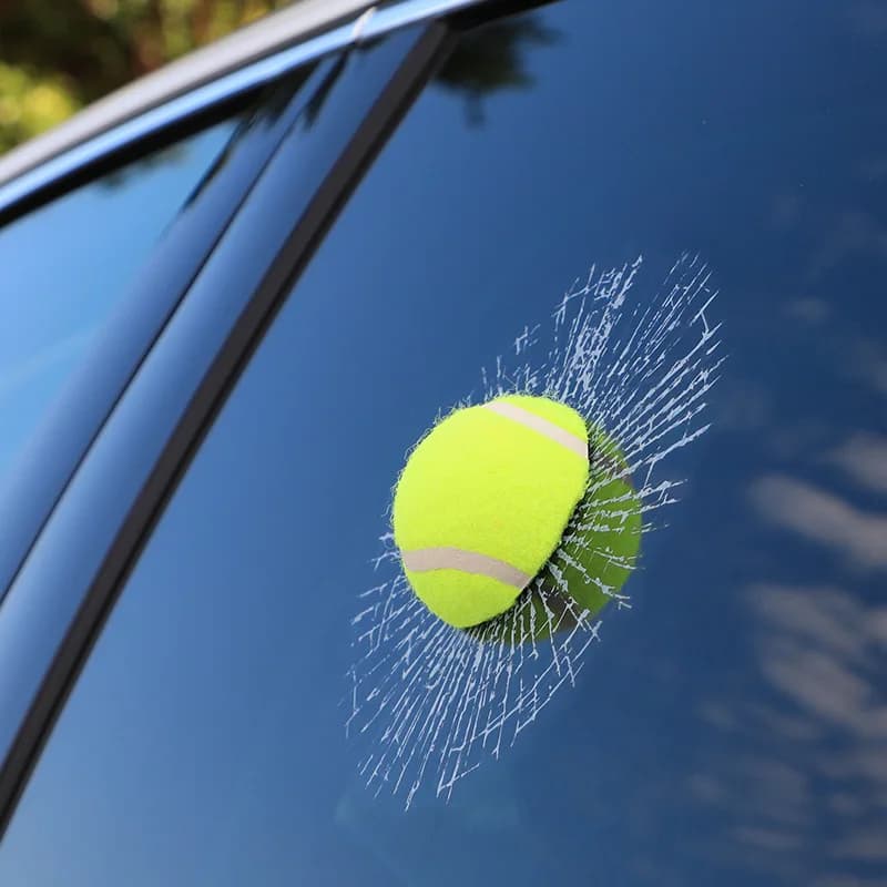 Car 3D Stereoscopic Fairy Ball Car Sticker for Windows – Funny and Creative Decorative Sticker for Tennis Modification on Cars