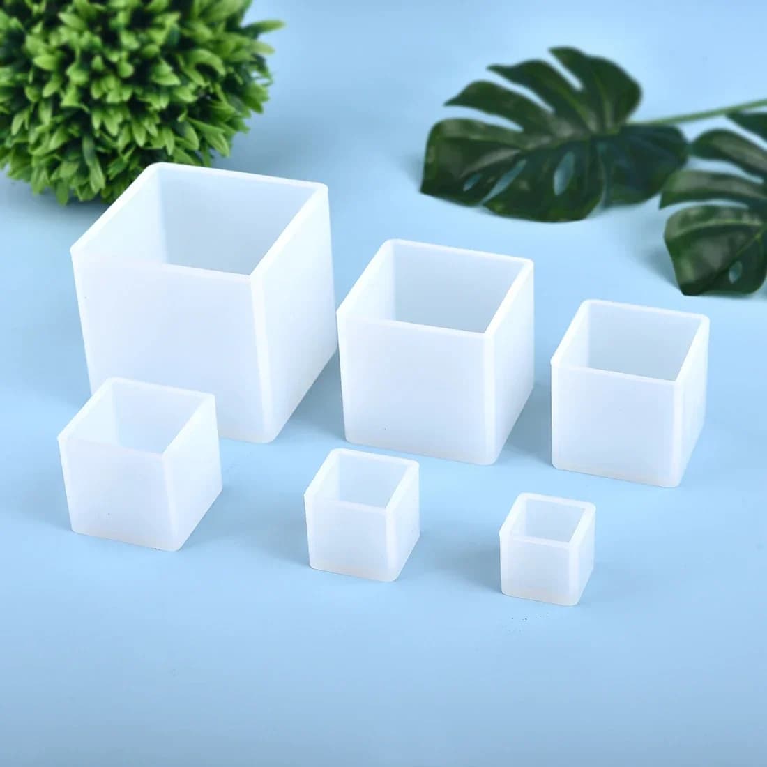 Stampo in silicone per resina Stampi per colata a cubetti 3D per artigianato di gioielli in resina epossidica UV di cristallo fai-da-te Creazione di stampi in silicone per ornamenti di cristallo