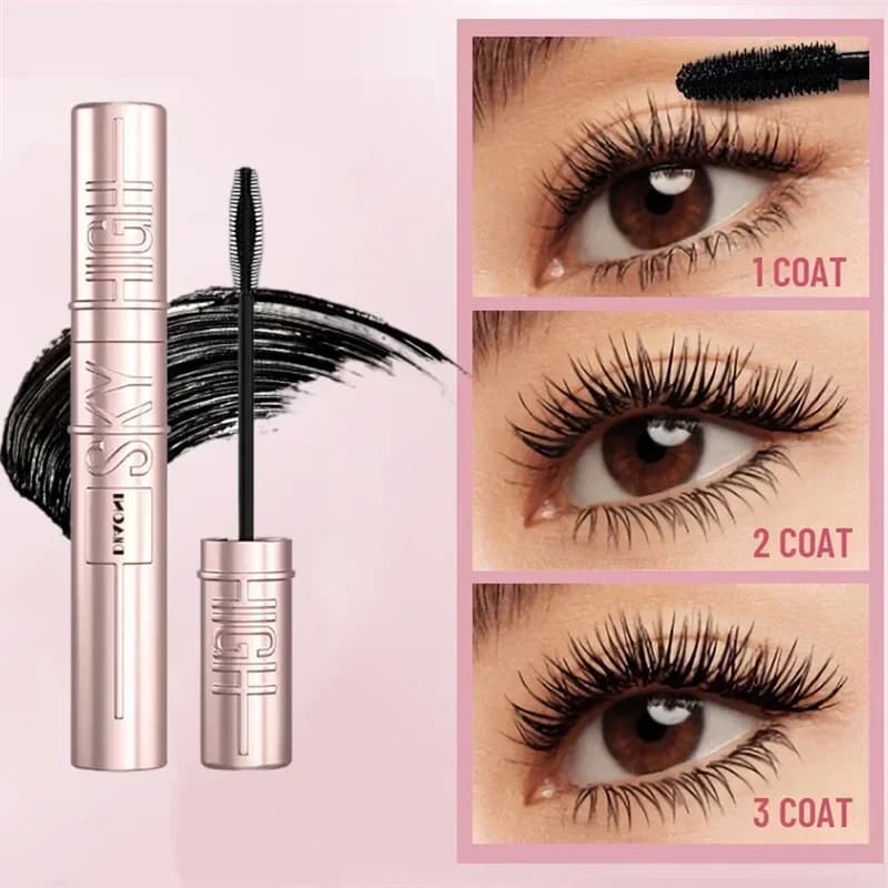 Mascara Film Power 4D Impermeabile per Volume e Curvatura, Cosmetico Impermeabile, Pennelli per Trucco, Trucco Rare Beauty