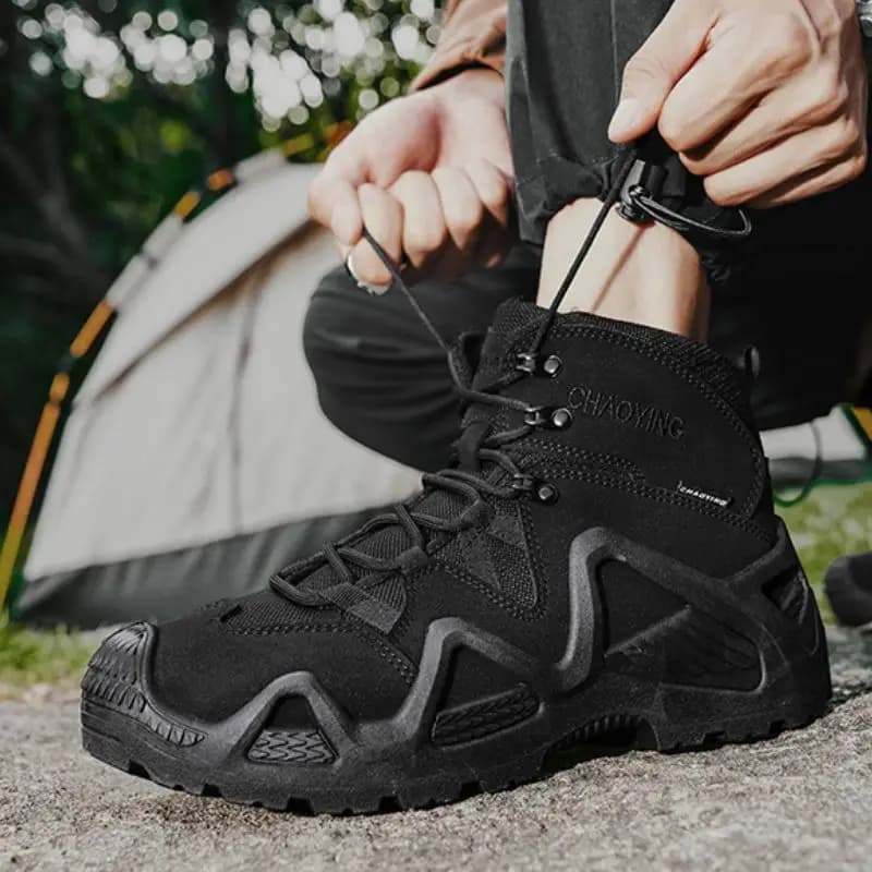 Scarpe da Trekking da Uomo per Esterni, Antiscivolo, Resistenti all'Acqua, Traspiranti, Sneakers Alte da Uomo, Scarpe da Lavoro Maschili