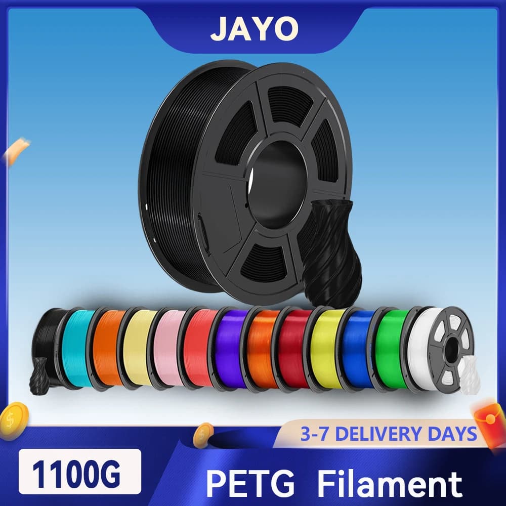PETG 3D JAYO 1,75 mm +/- 0.02 mm 1100 g PLA Printer Filament 3D Printing material wrapped for 3D printer Bambu FDM