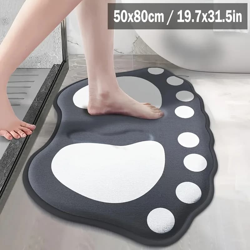 VIKAMA Flannel Embossed Leaf Pattern Non-Slip Foot Mat Soft Rug For Bedroom Carpet For Living Room Bathroom Mat Home Decor