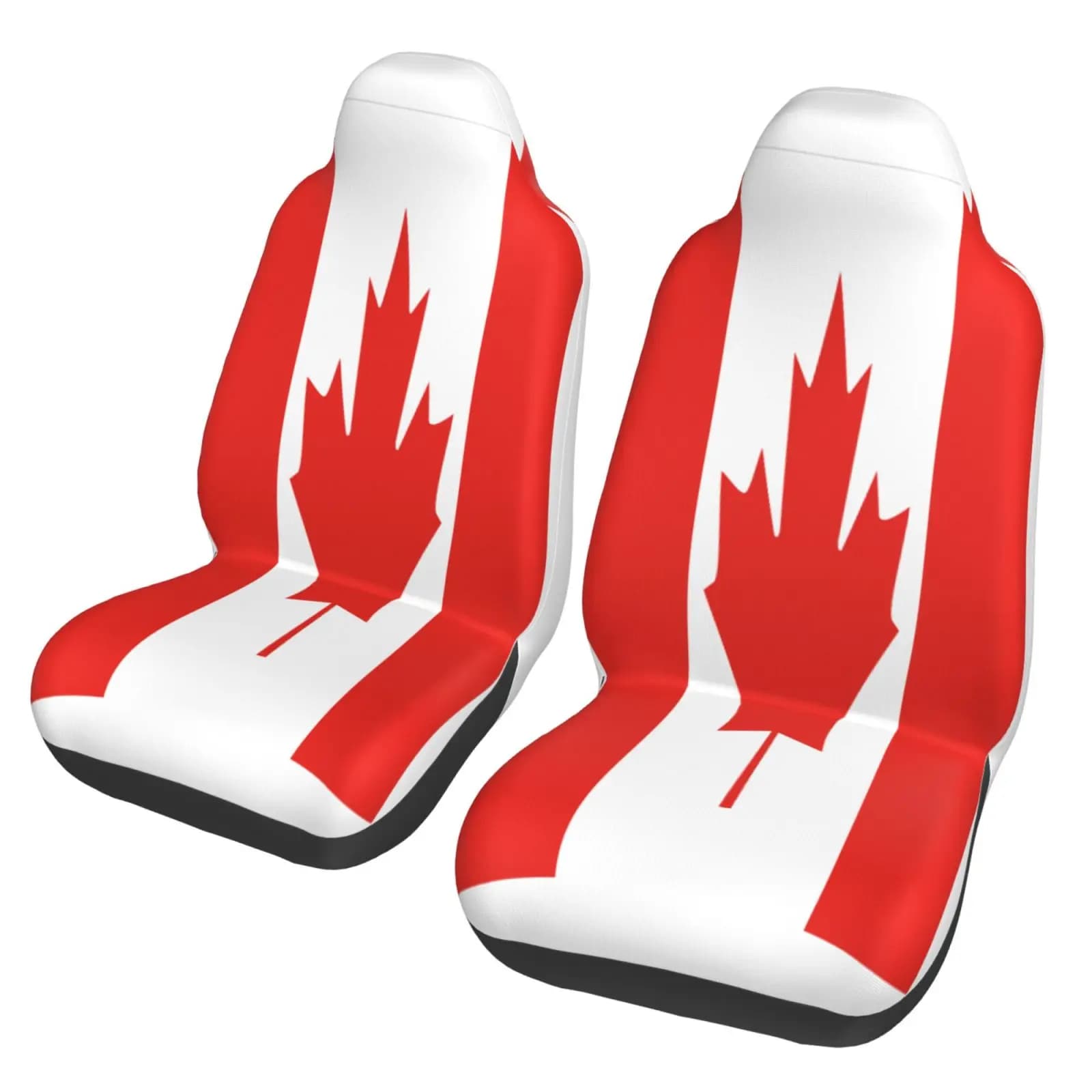 Canada Flag Printed Car Seat Cover Stain-resistant Car Accessory Suitable for All Car Models Seat Covers