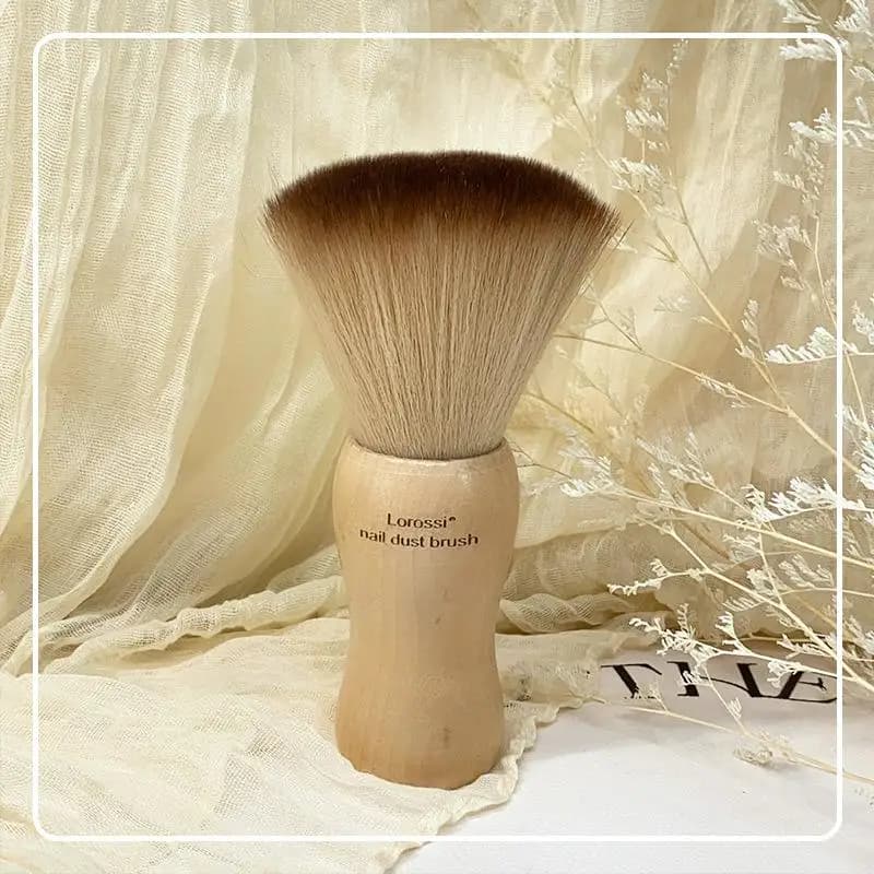 Pennello Professionale per Nail Art, Spazzola Rotonda con Manico in Legno per Pulizia e Trucco, Accessori per Manicure, Attrezzatura per Salone