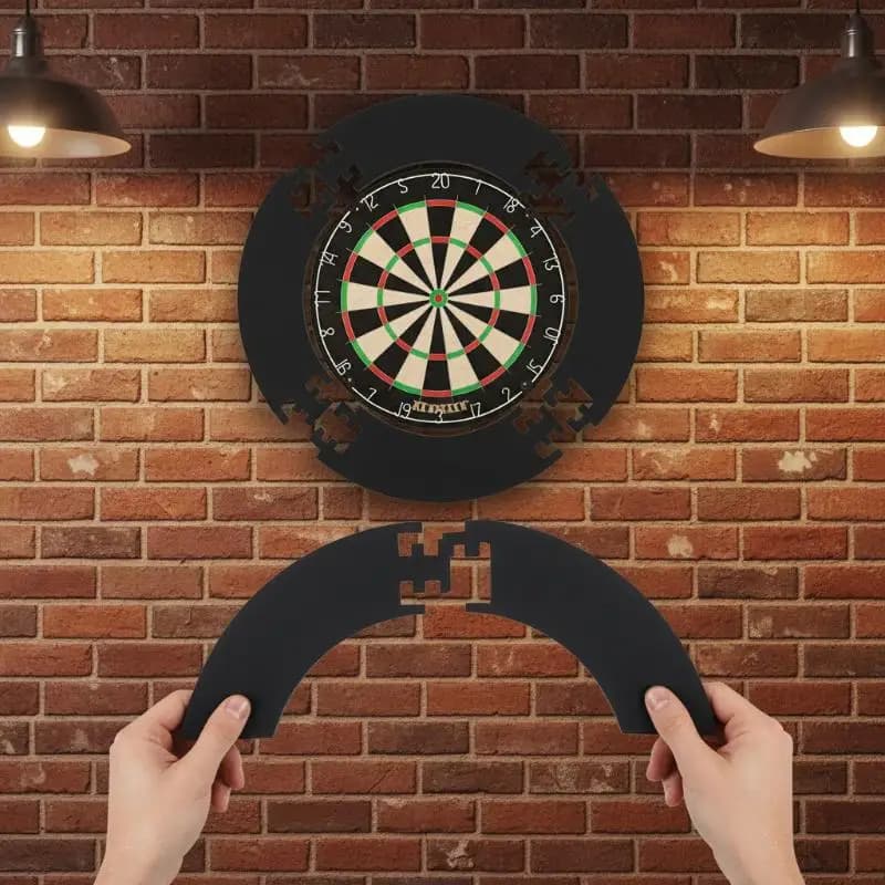 18in EVA Dartboard Surround Set 4Pcs Jigsaw Dart Board Protection Removable for Game Room Safe Use