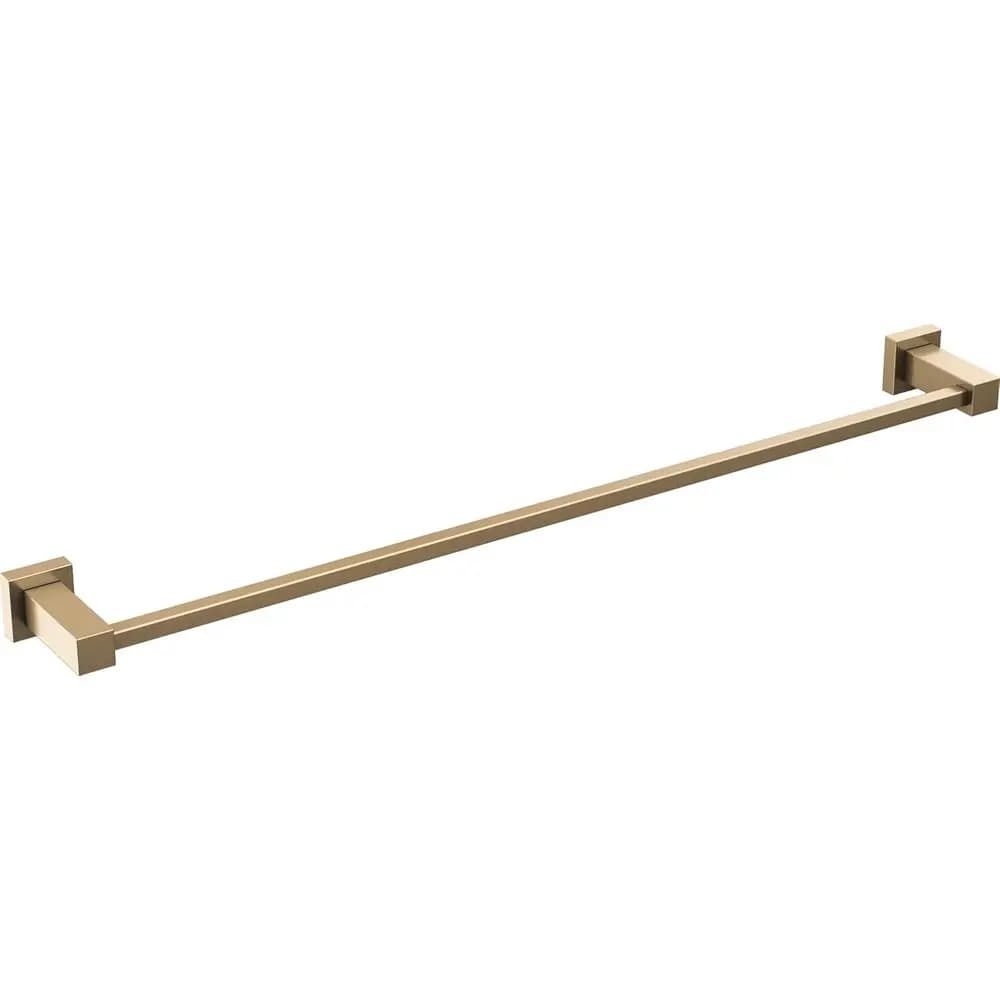 aucet Velum Portasciugamani singolo da 24 pollici, Portasciugamani da bagno dorato, Portasciugamani da parete, Appendiasciugamani, Bronzo champagne IAO208