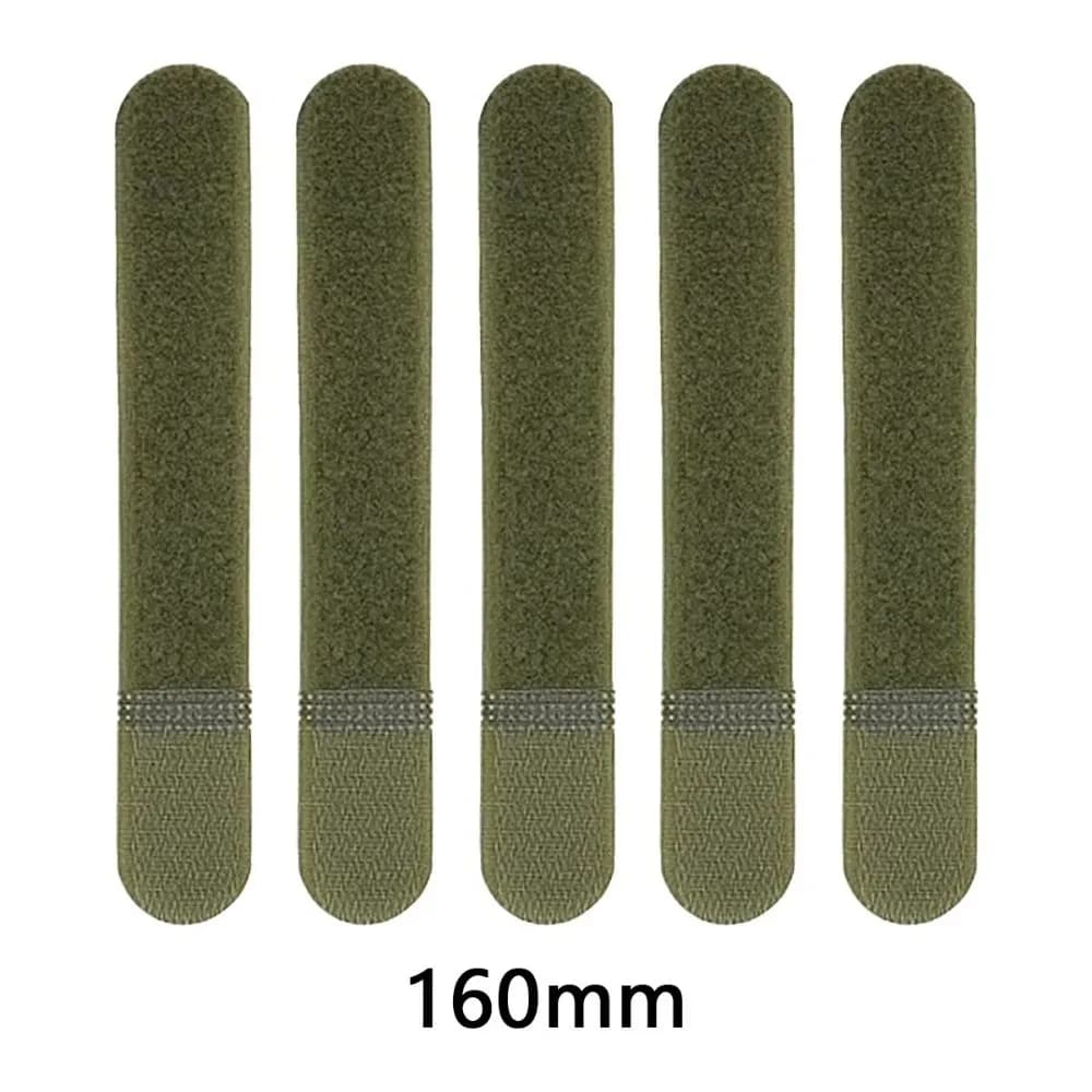 5 Pezzi Nuovi Fascette in Nylon 120/160mm con Chiusura a Strappo, Organizzatori per Cavi e Fasce