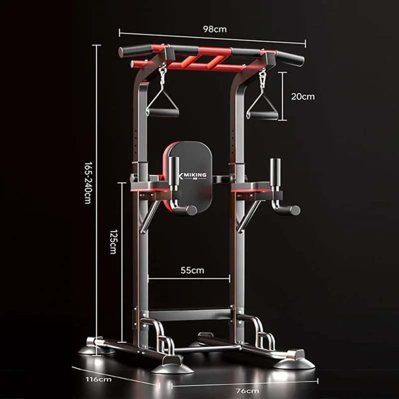 Dip Station Pull Up Bar Power Tower Assistive Trainer Multi-Function Home Gym Strength Training Fitness equipment 1