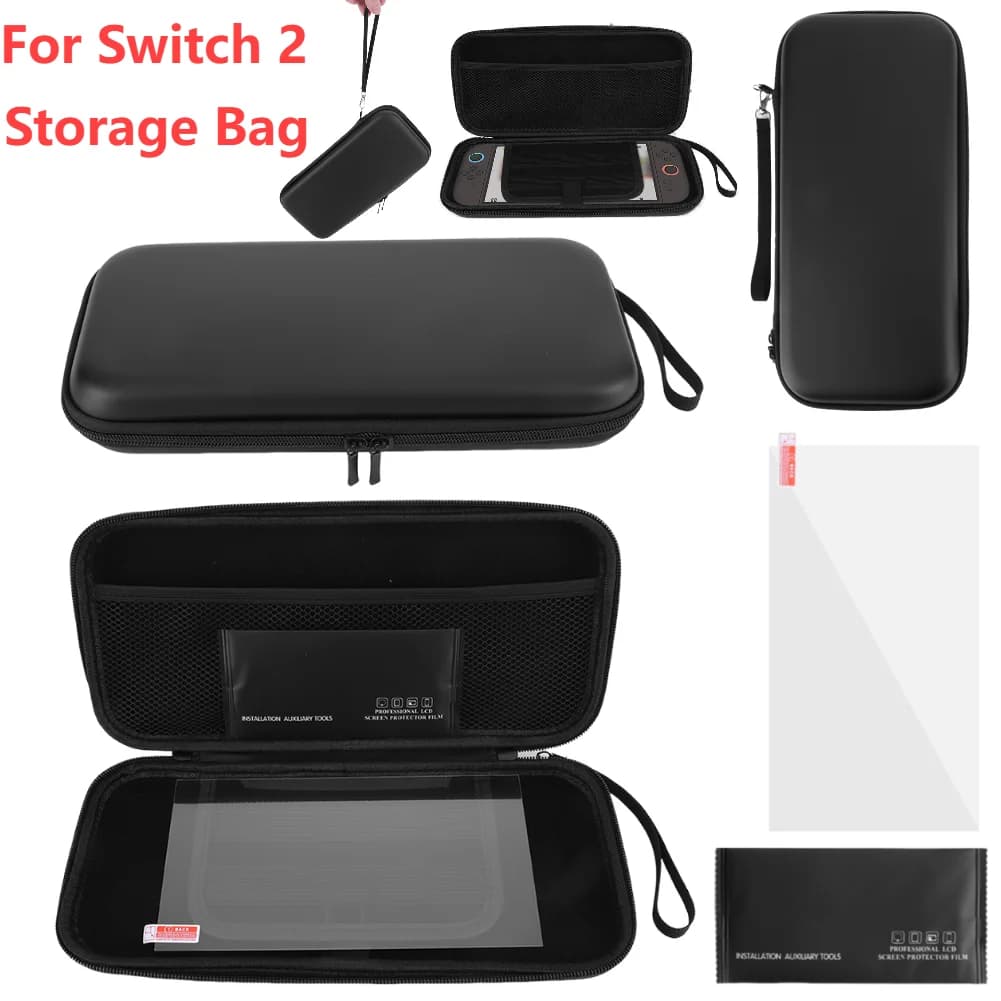 Custodia da trasporto in PU per Switch 2 Borsa di stoccaggio portatile Custodia antiurto per console di gioco Custodia protettiva antigraffio Accessori