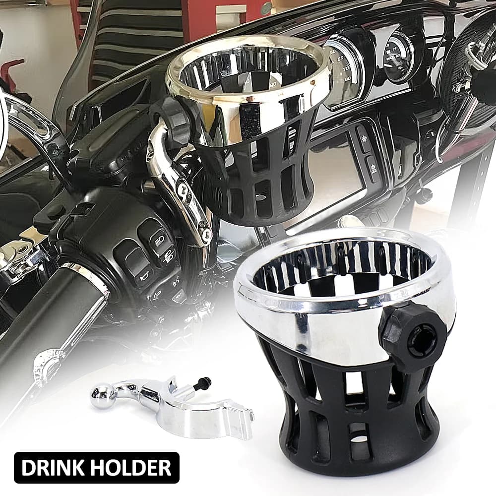 Accessori moto Manubrio Portabicchieri Portabevande passeggero montato per Honda Gold Wing GL1800 Goldwing GL 1800