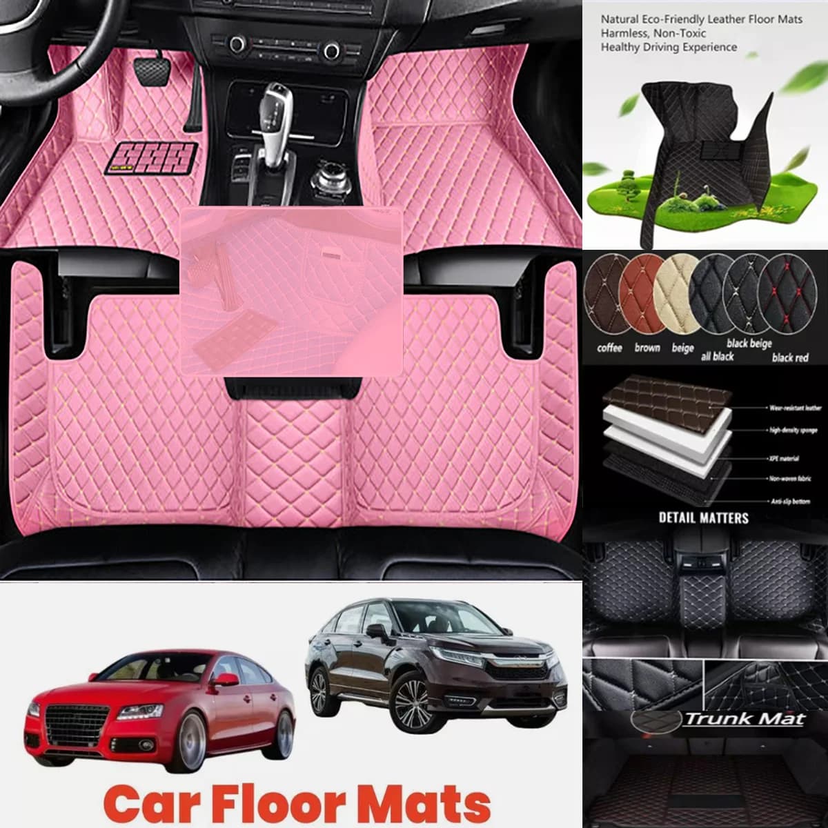 New Custom Car Floor Mats For Changan CS55 CS55 PLUS Auto Carpets Foot Coche Accessories Waterproof Leather Liners