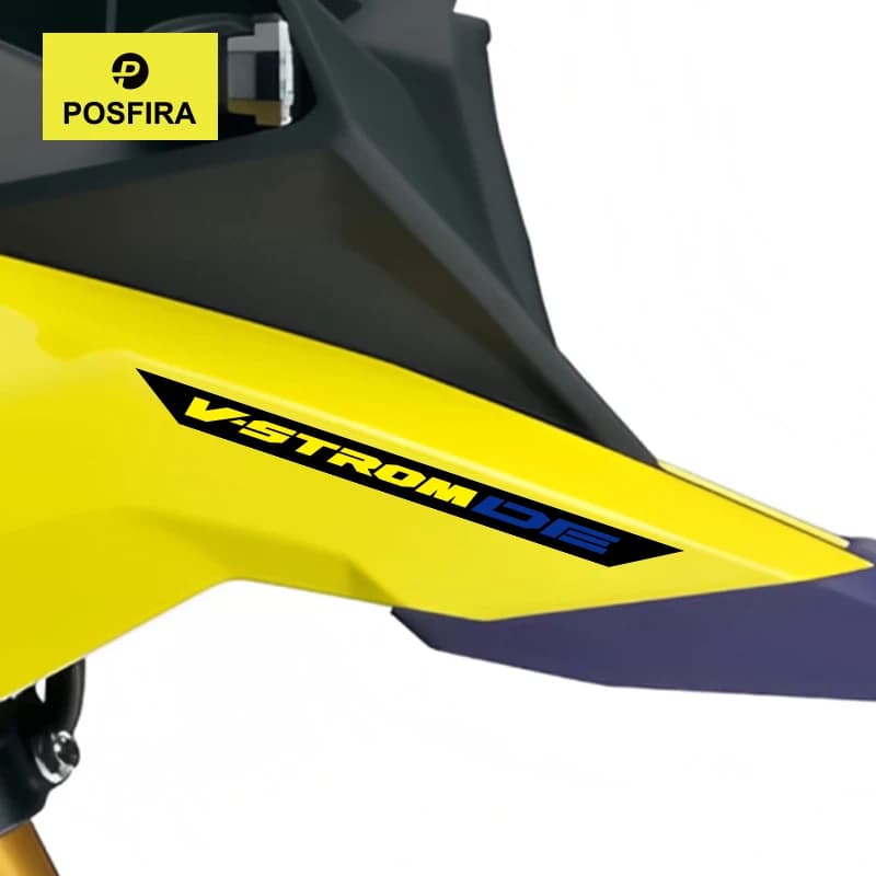 Adesivi in vinile POSFIRA per carenatura anteriore moto Suzuki V-Strom 800DE 2023-2026 2025 Accessori