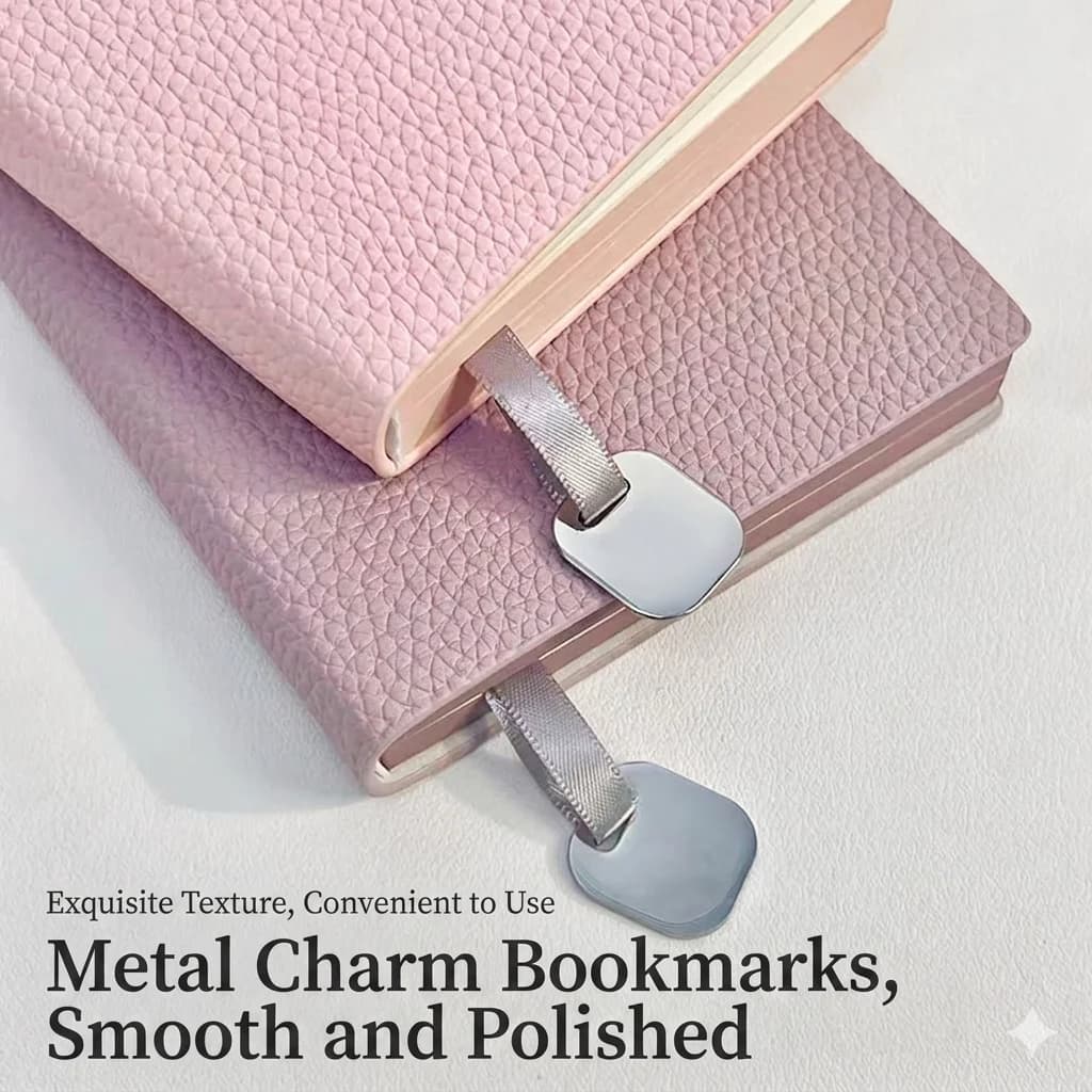 Diary Notebook Sophisticated Soft Cover Notebook Business Journal Lychee Pattern Faux Leather Journal For Travel Note-Taking