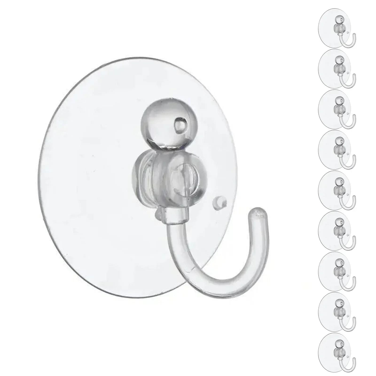 Gancio per pendenti Gancio a ventosa 10 pezzi Progetti fai-da-te Installazione semplice Installazione rapida Decorazione natalizia riutilizzabile