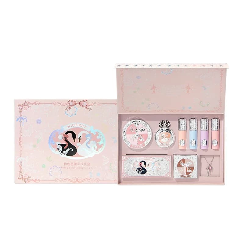 Set di cosmetici Confezione regalo per trucco per balletto Guancia Blush Smalto per labbra rosse Ombretto Correttore professionale Bronzer Regalo per ragazza tutto in uno