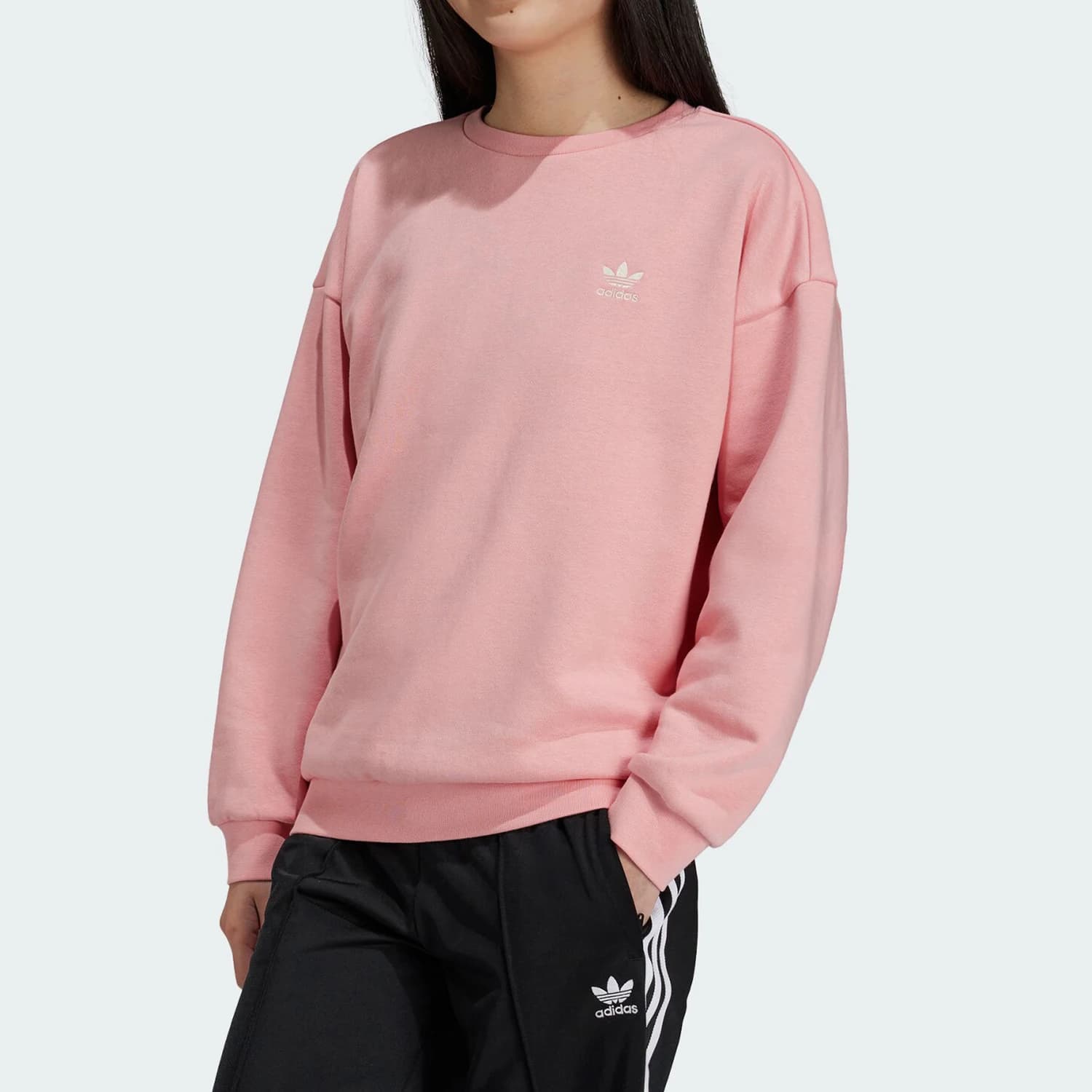 Felpa con Cappuccio Adidas Tre Foglie Autentica per Giovani, Calda e Sportiva con Collo Rotondo IX7639