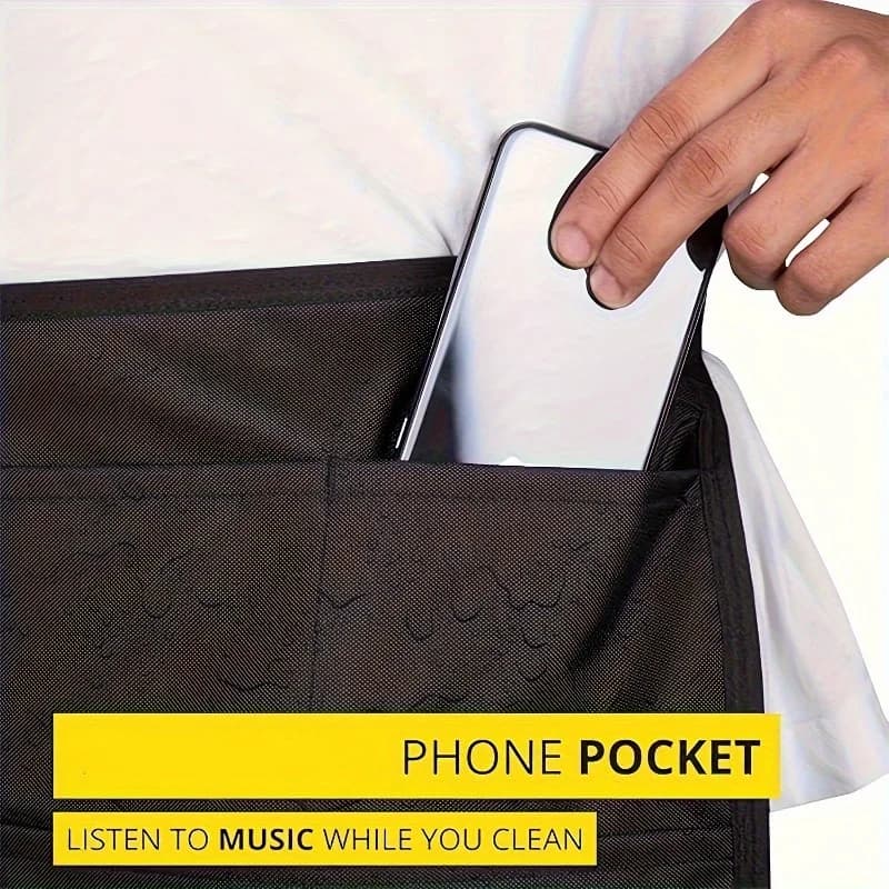 Grembiule da donna regolabile in vita con cintura porta attrezzi, in poliestere leggero, con tasche multiple, versatile per giardinaggio e uso come cameriere