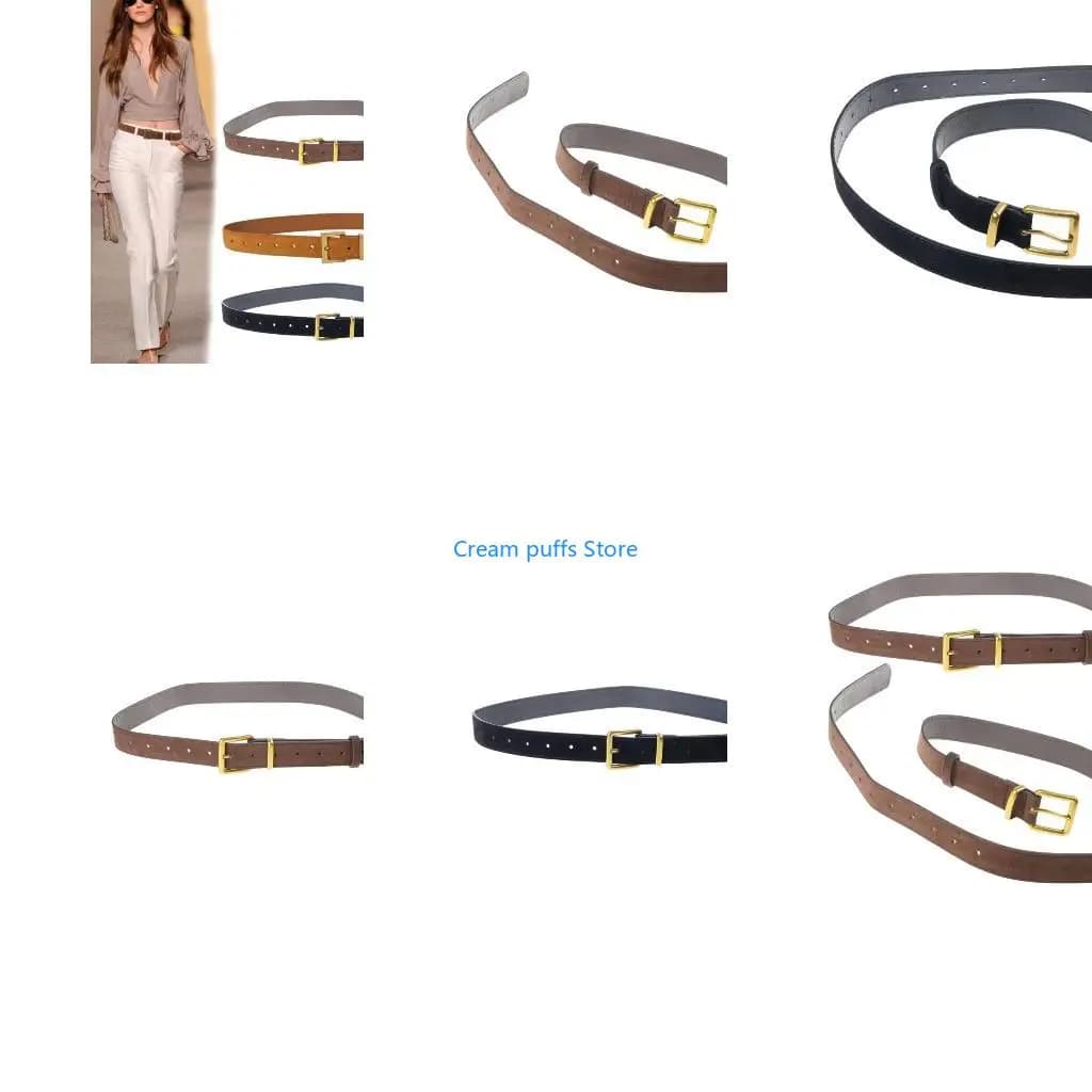 50LE Casual Belt Cowgirl Punk Waist Belt Vintage Buckle for Jeans Dress Unsiex