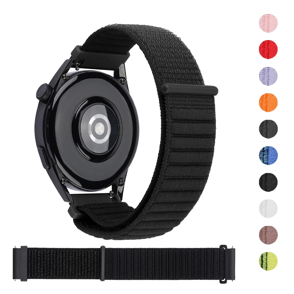 20mm 22mm cinturino in nylon per Garmin Forerunner 570 165 265 255/Vivoactive/Venu cinturino in velcro HUAWEI WATCH GT5 4 cinturino Correa