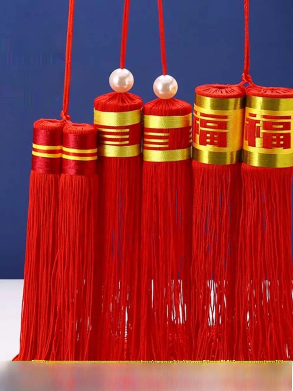 Chinese Lantern Tassel Decorative Cross Stitch Hanging Ornament Flag Bunting Wind Decorative Lighting Accessories Lantern Cord