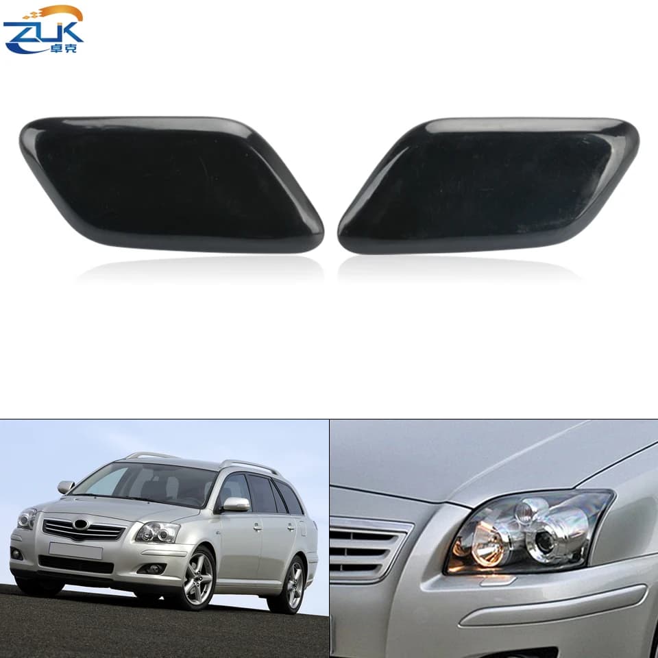 ZUK Faro Tappo Lavafari Faro Pulizia Acqua Ugello di Spruzzo Copertura Per Toyota AVENSIS T25 2006-2008 85045-09901 85044-09901