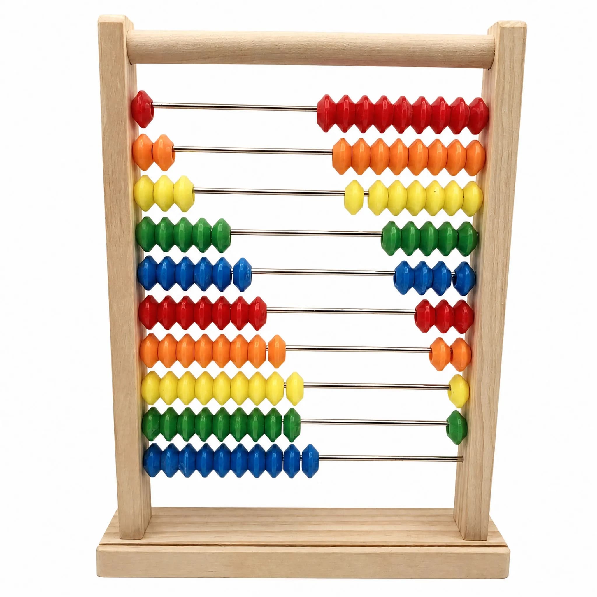 Wooden 10-Column Abacus Calculation Rack Math Learning Tool Kids Early Educational Counting Toy Addition Subtraction STEM Kit!!!