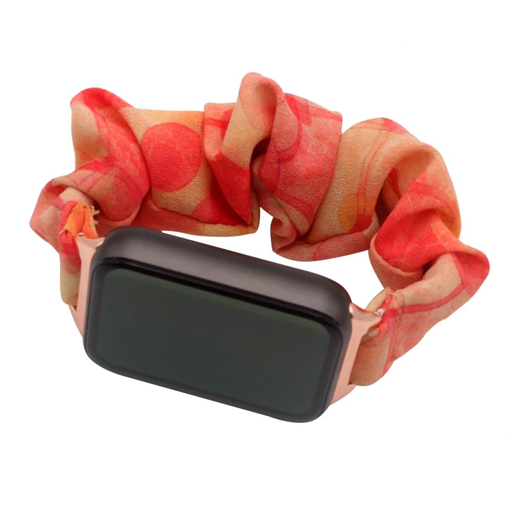 Galaxy Watch Fit 3 cinturino in tessuto elastico da donna per Samsung Galaxy Watch Fit 3 cinturini per cinturini Scrunchies rosso