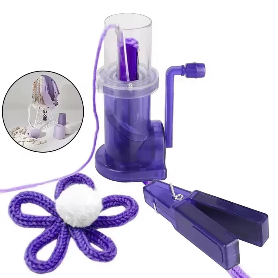 Portable Creative Knitting Machine Hand-Knitted Craft Bracelet Weave Tool Embellish Hand Knit Loom Spool Knitter for DIY Jewelry