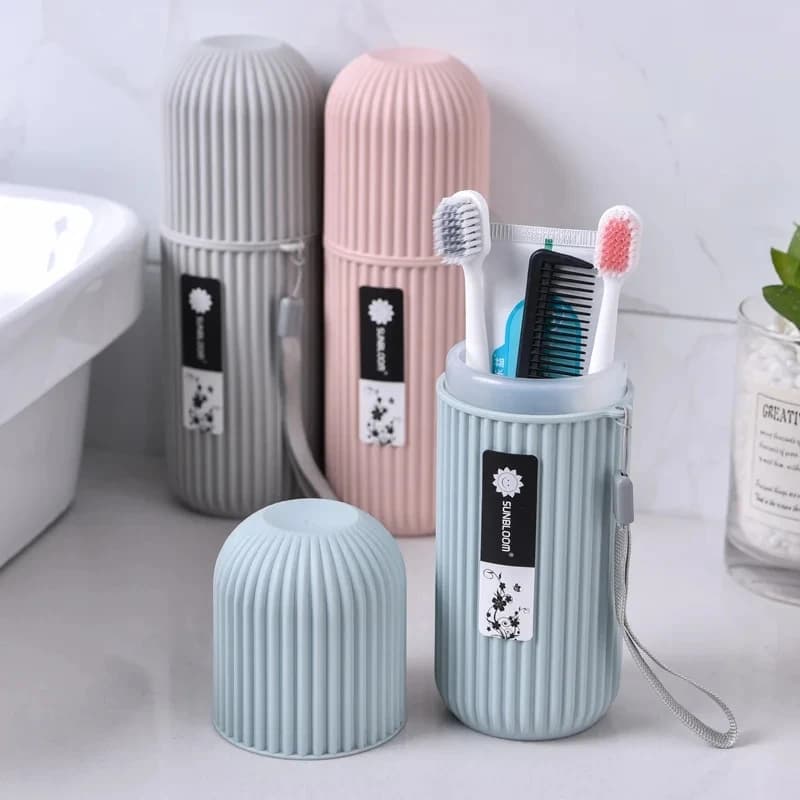 Dentifricio portatile Spazzolino Proteggi custodia da viaggio Scatola di immagazzinaggio da campeggio Organizzatore Articoli da toeletta da viaggio Tazza di stoccaggio Nuovo Creat