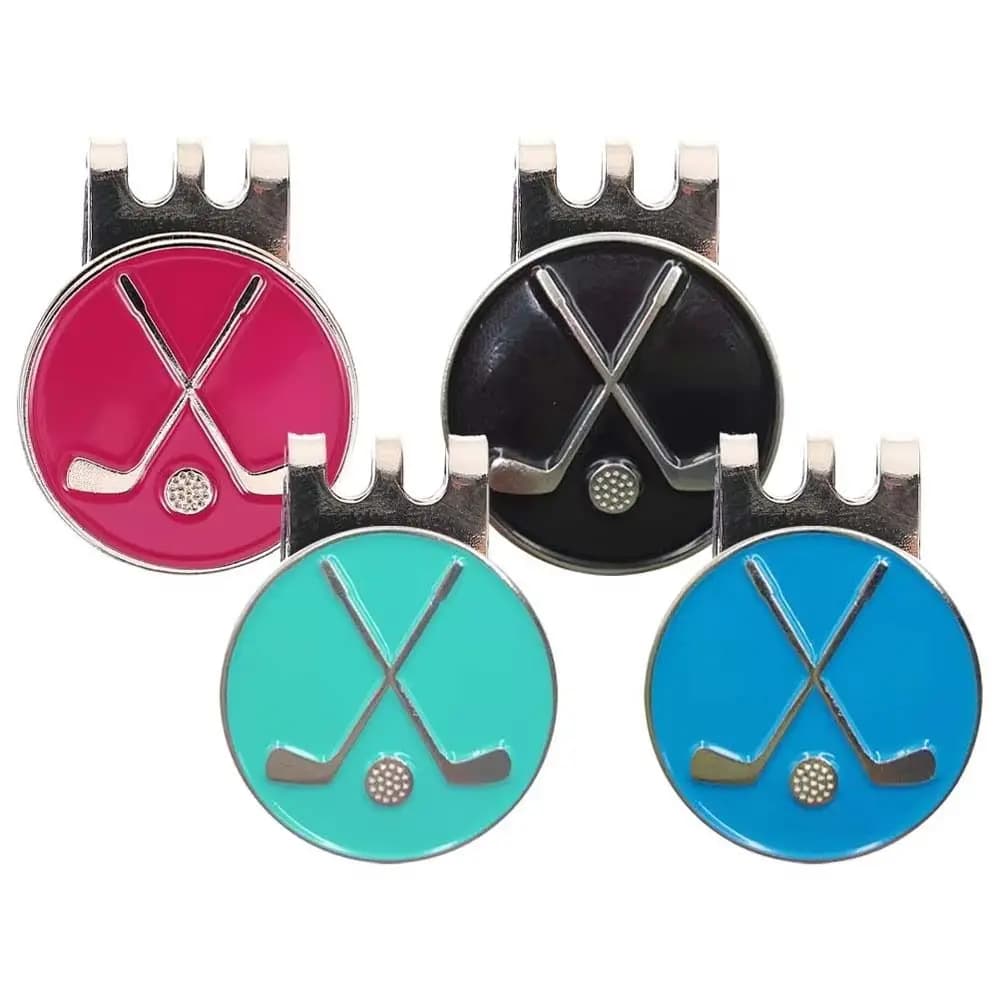 Clip Magnetico per Cappello da Golf, Marcatore di Posizione Rimovibile, Accessorio per Allenamento Golf, Clip per Cappello da Golf con Adsorbimento, per Sport all'Aperto