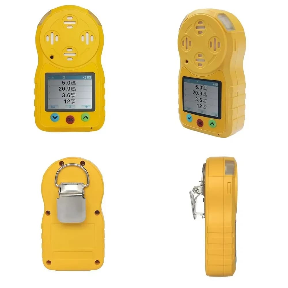 Portable Industrial Four-in-One Detector Detects Toxic Carbon Monoxide Gases High Accuracy IP66 Rated 2.0-inch