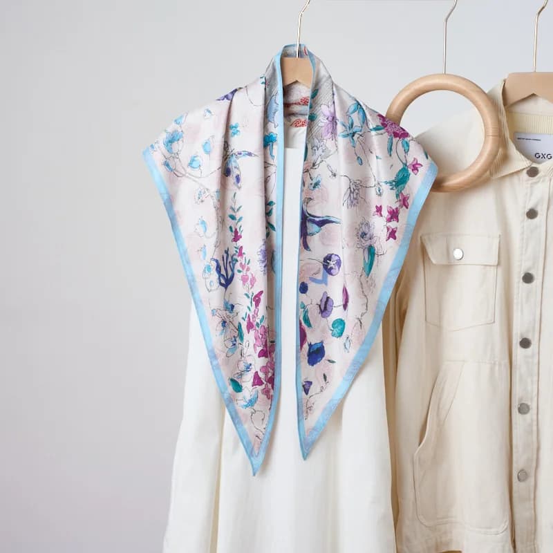Nuova Sciarpa alla Moda Stile Old Money con Cintura, Sciarpa Triangolare Multifunzionale in Seta Sintetica