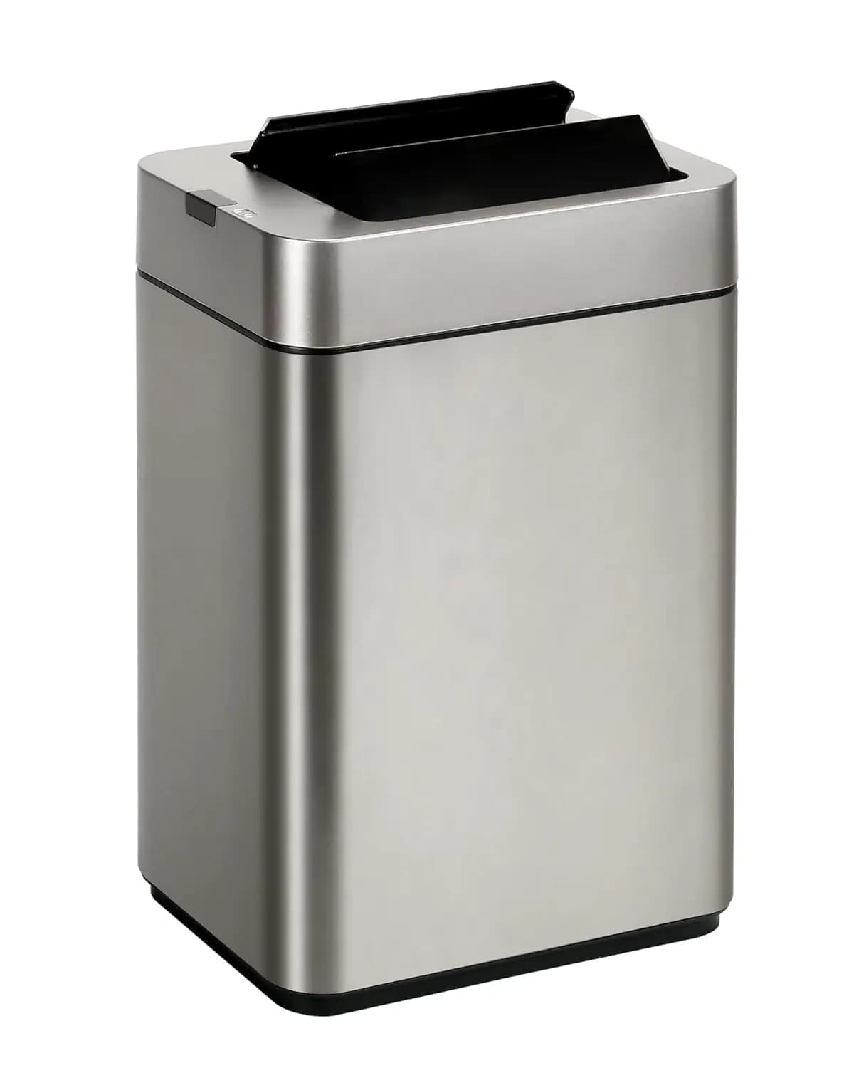 Cestino per Rifiuti da Bagno con Coperchio, 2.6 Galloni, Cestino Intelligente con Sensore di Movimento, Pattumiera Automatica in Acciaio Inox, Decorazione per Bagno
