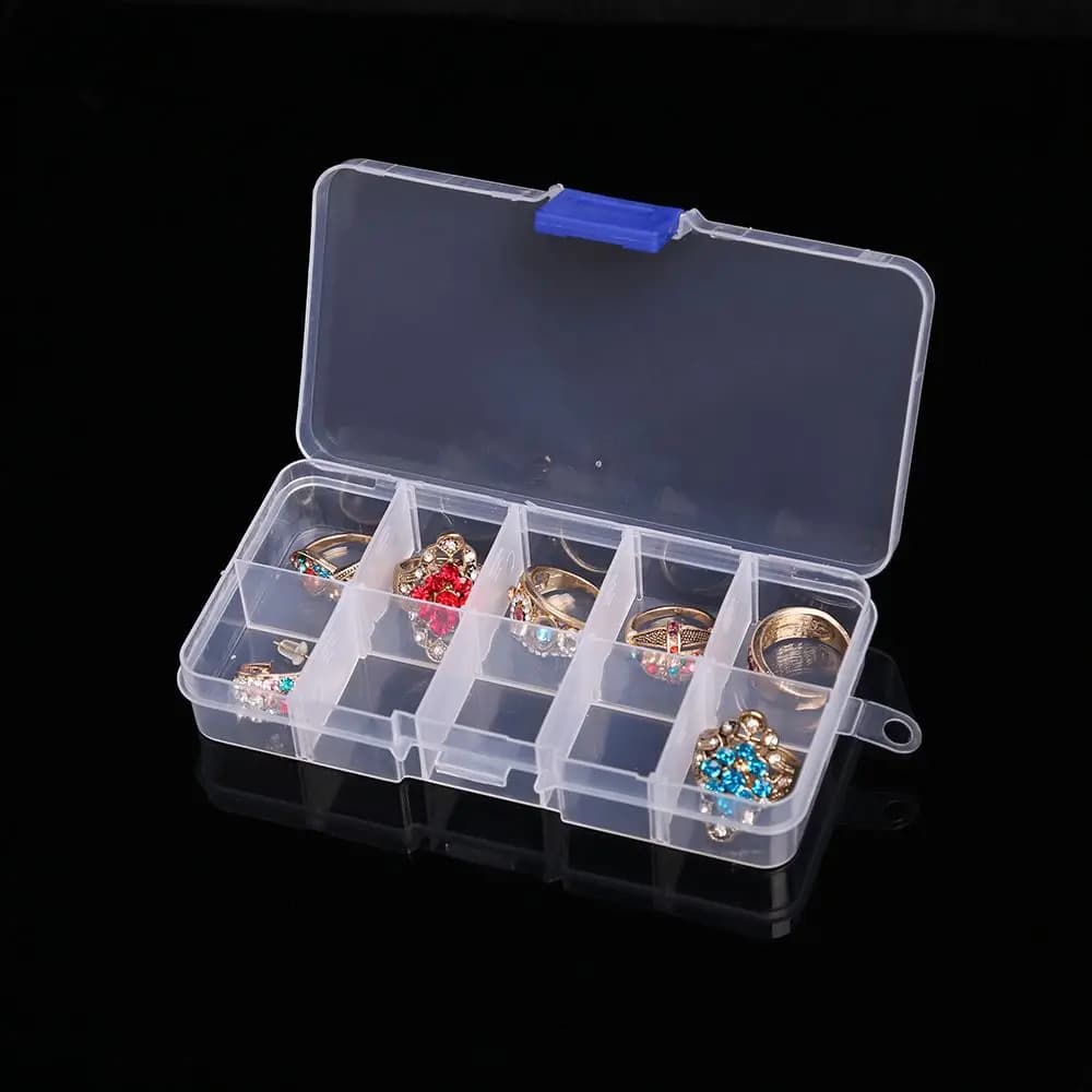 10 compartments Portable Fishing Accessories Boxes for baits Jewelry case Fishing equipment boxes