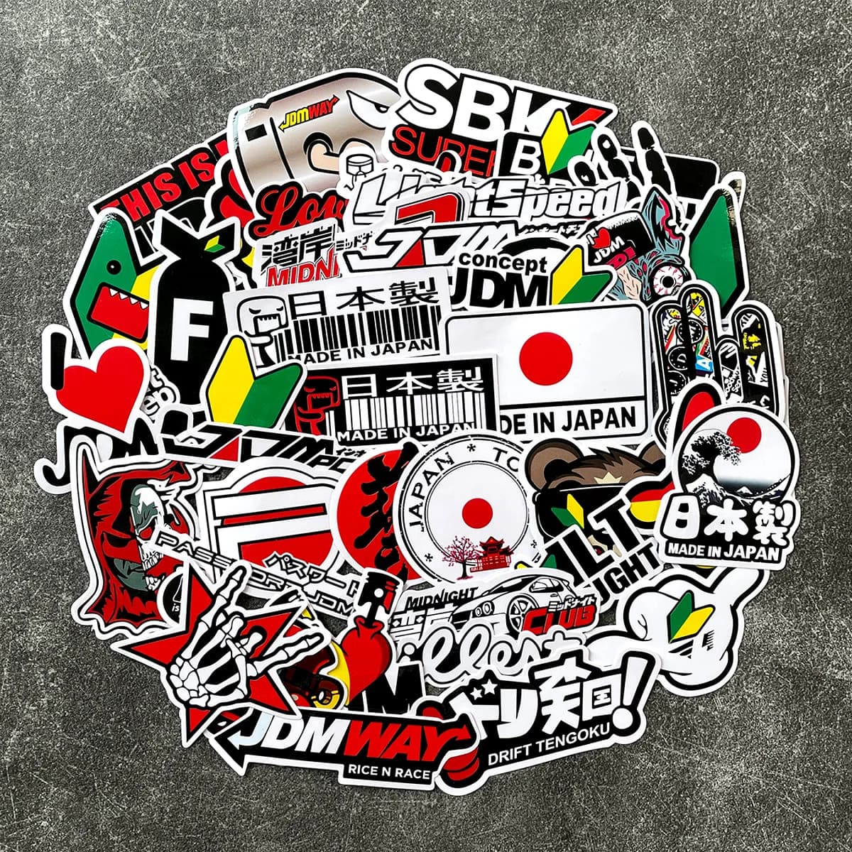 1PCS JDM Motorcycle Decal Moto Body Helmet Car Vinyl Stickers Accessories For YAMAHA MT07 09 R1 R3 R6 Nmax Xmax Tmax