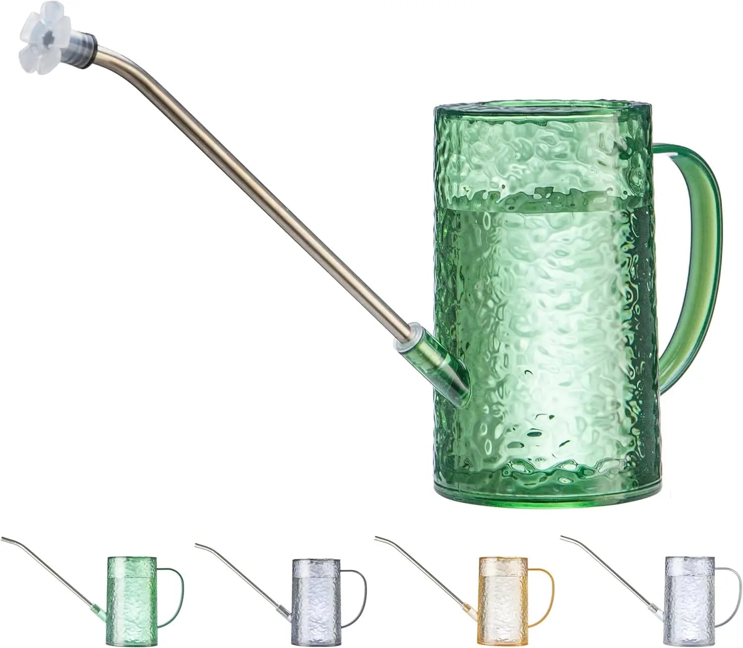 Piccolo annaffiatoio per piante da interno - Vaso leggero e a prova di perdite da 34 once con beccuccio lungo e testina a doccia