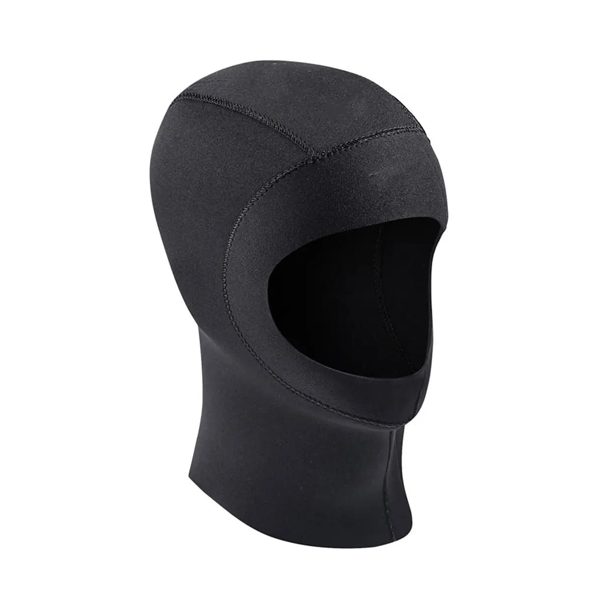 Cappuccio da Surf Nero XL con Protezione UV, Cappello Termico per Muta Subacquea, Copricapo per Snorkeling e Nuoto