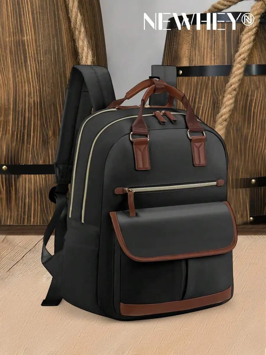 Zaino da uomo per laptop da 15,6 pollici, zaino da viaggio, zaino alla moda da uomo