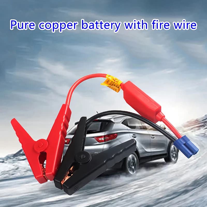 【MO】Cavi di Emergenza per Avviamento Batteria con Connettore EC5, Dispositivo di Avviamento 12V, Morsetti a Coccodrillo per Auto e Camion