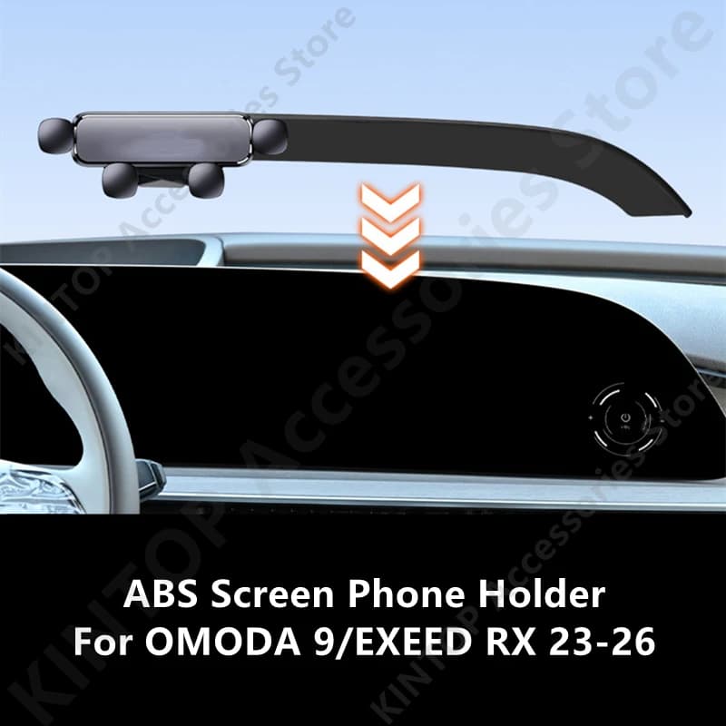 Supporto per telefono da cruscotto in ABS per OMODA 9/EXEED RX 23-26, Accessori di protezione e modifica per interni auto