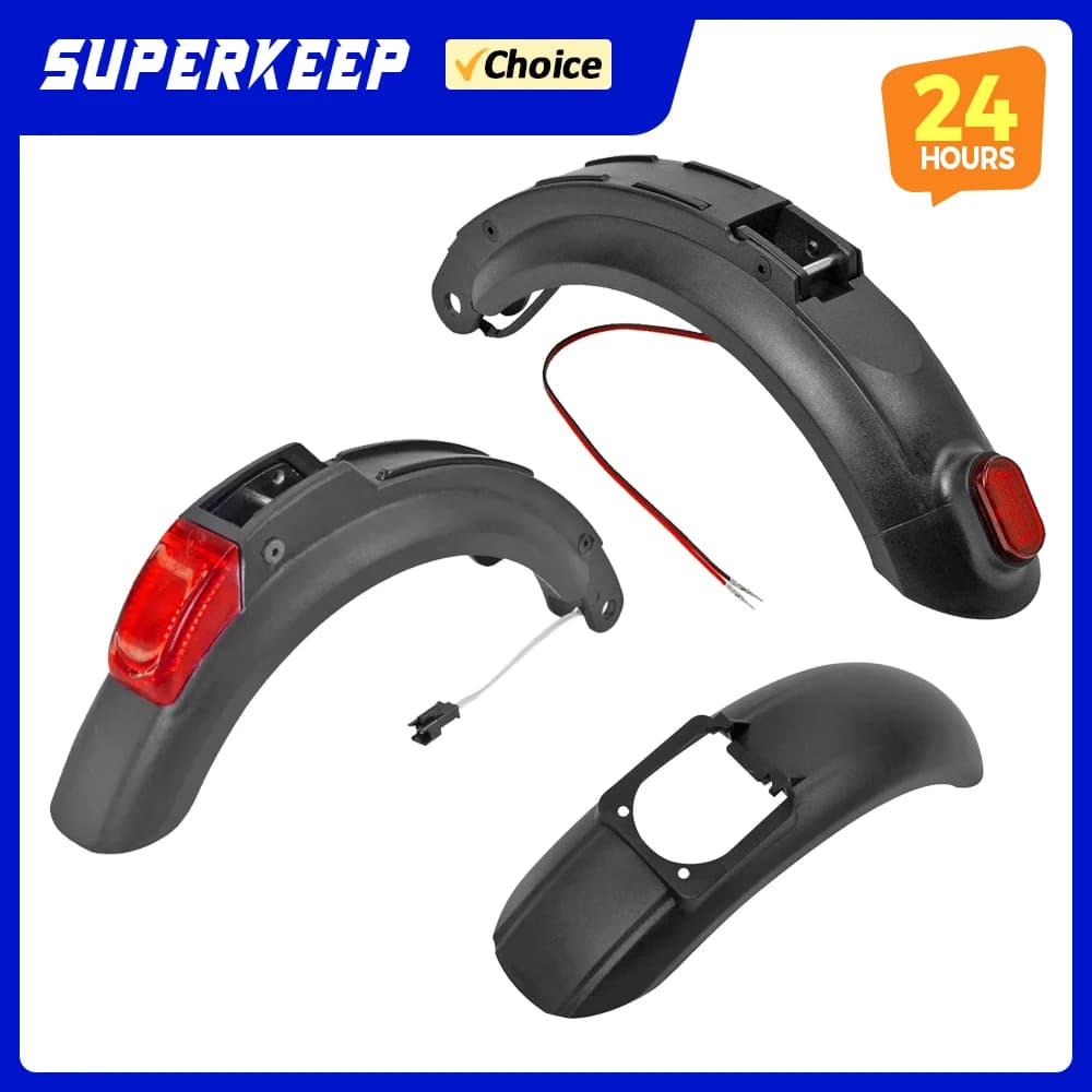 Rear Mudguard with Tail Light Front Rear Fender Taillight for Kugoo S1 S2 S3 Electric Scooter Replacement Spare Part Accessories