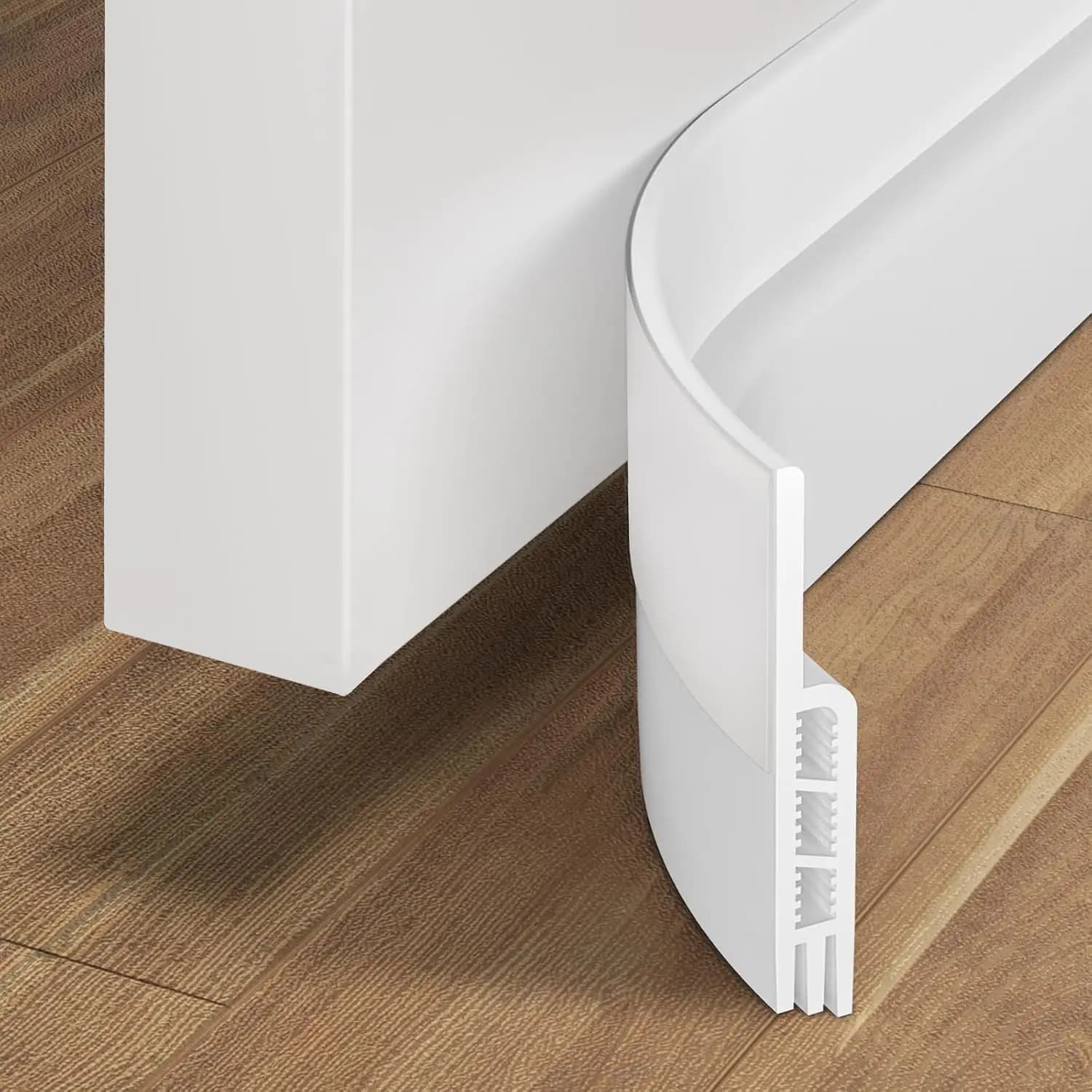 1PC Door Sweep, Weather Stripping Seal Door Blocker Drafts, Noise, Light, Under Door Gap Filler for Exterior & Interior Doors